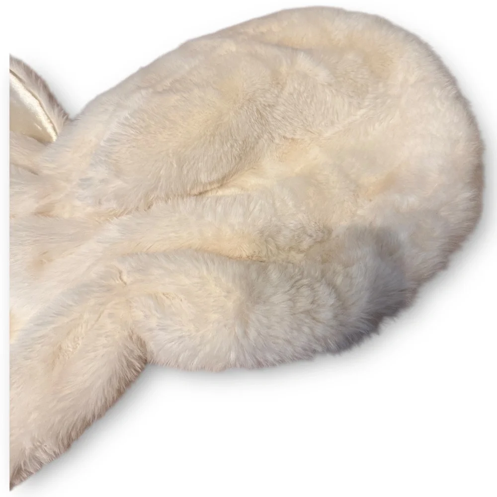Cream Faux Fur Bridal Wrap - Women Accessories Scarves & Wraps